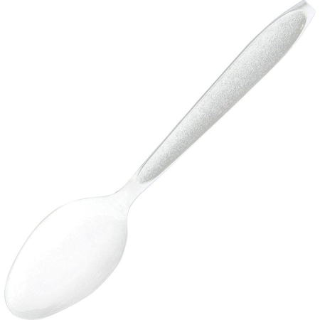 Solo Cutlery, Spoon, 1-1/2"Wx6"Lx1/2"H, 1000/CT, White PK SCCHSWT0007